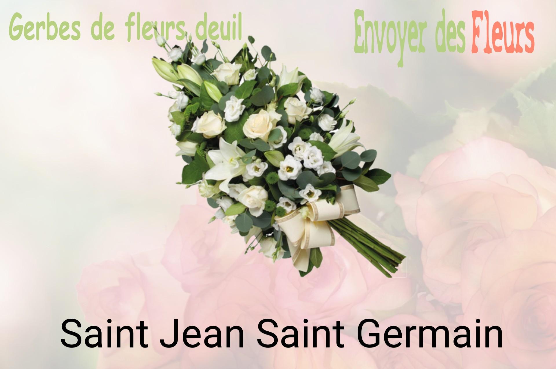 Gerbe de fleurs de deuil livrée à Saint-Jean-Saint-Germain